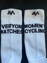 Load image into Gallery viewer, Everyone Watches Women's Cycling - white 7"